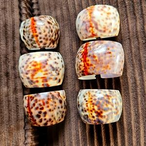 Cowrie Sea Shell Napkin Rings